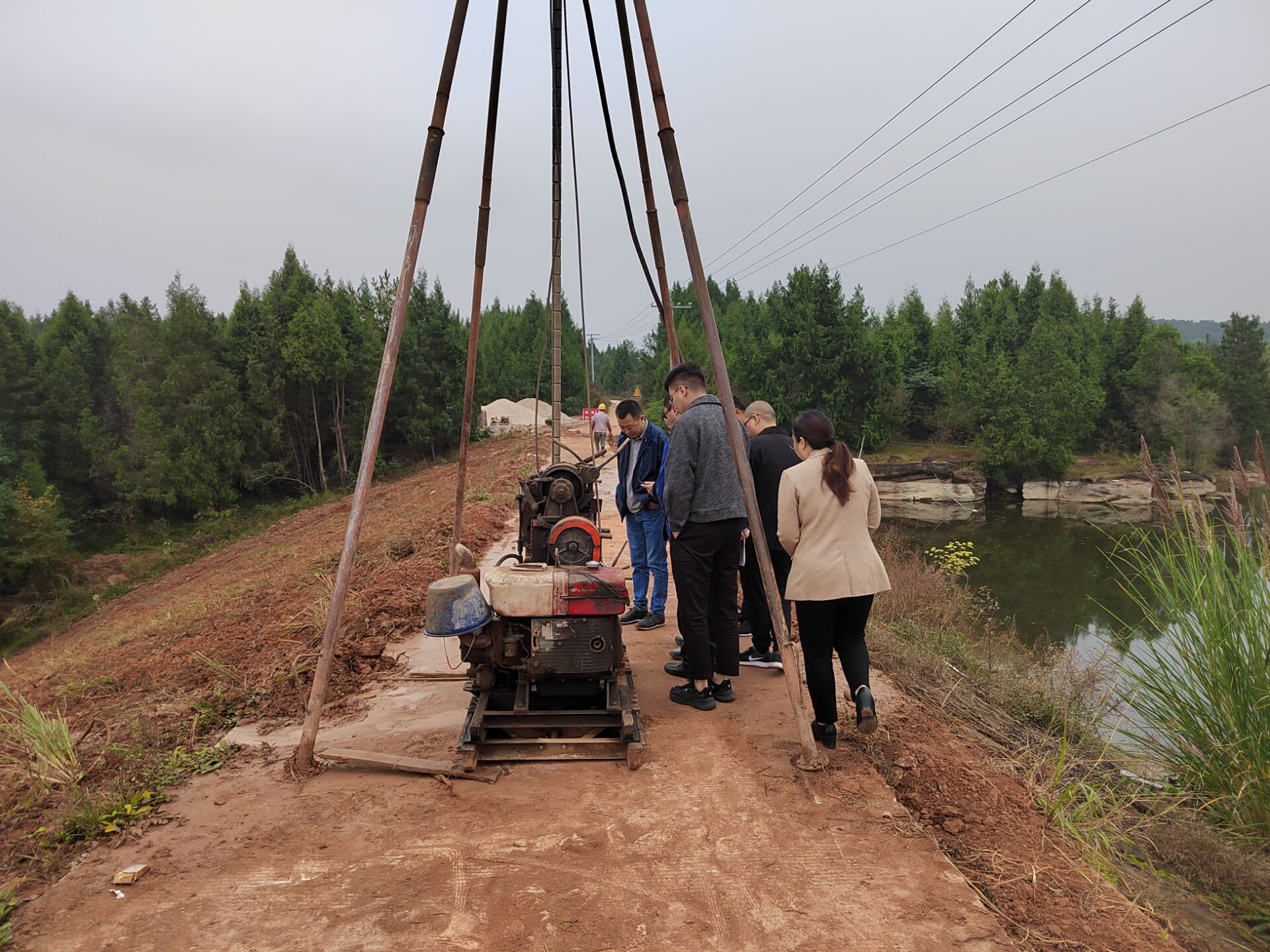 五七水庫(kù)省農(nóng)水局現(xiàn)場(chǎng)檢查