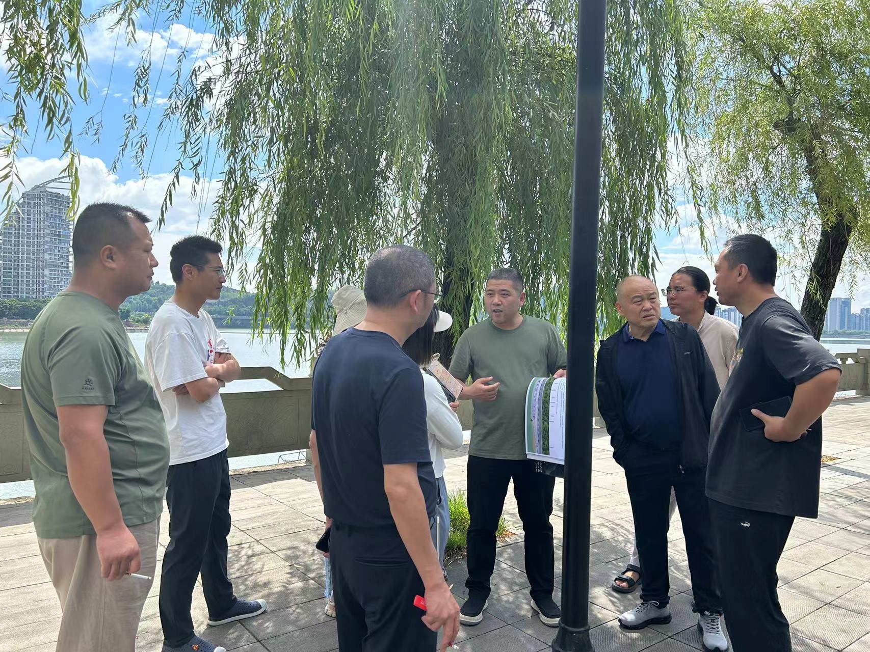 三江湖游船新增停靠點(diǎn)及現(xiàn)有碼頭景觀提升工程涉河方案專家現(xiàn)場(chǎng)踏勘